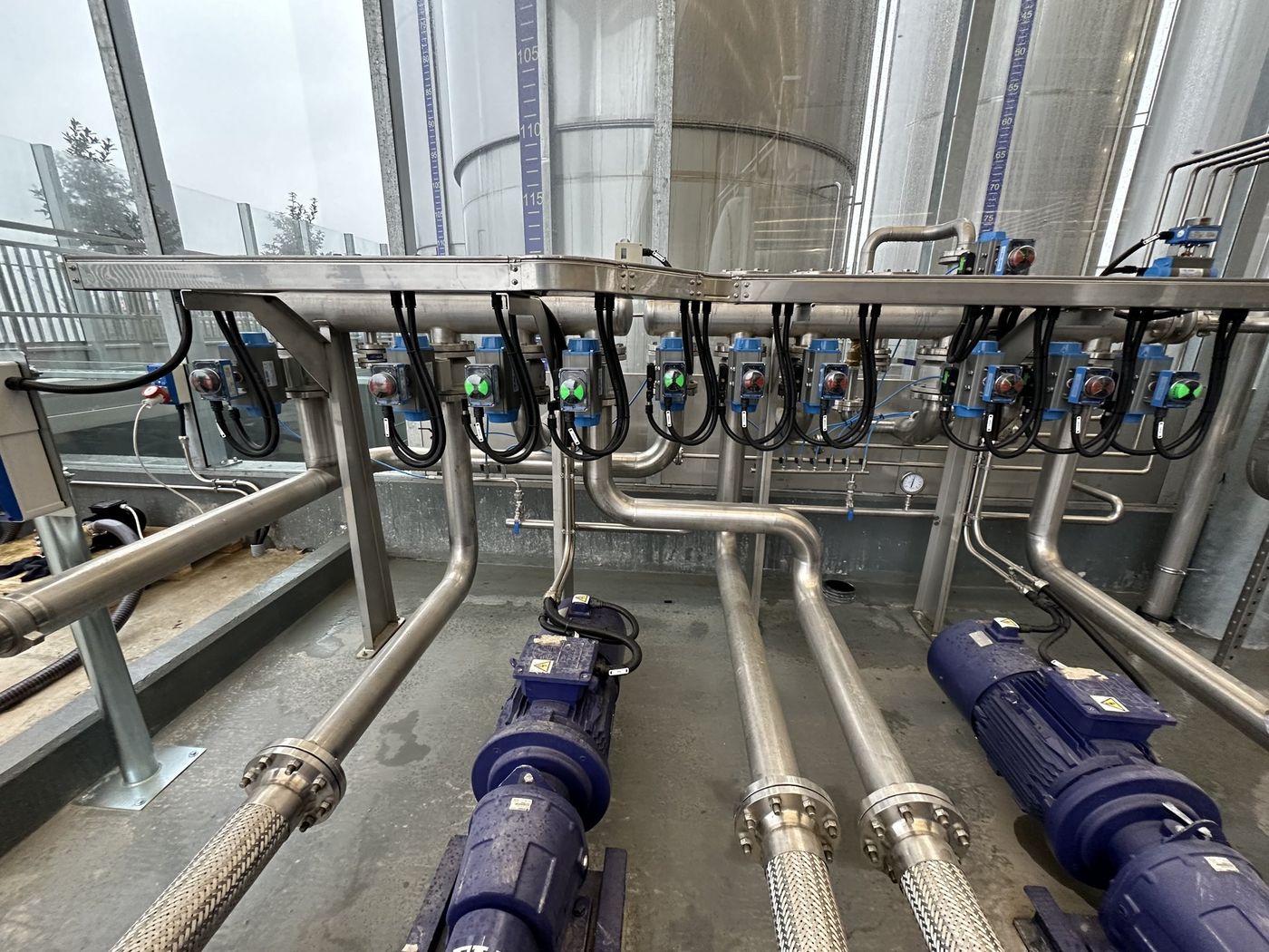 Collettori e pompe di processo in acciaio inox
