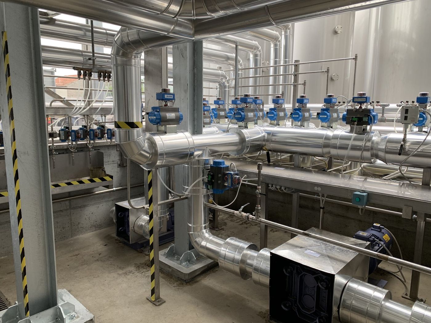 Linee di processo con valvole automatiche